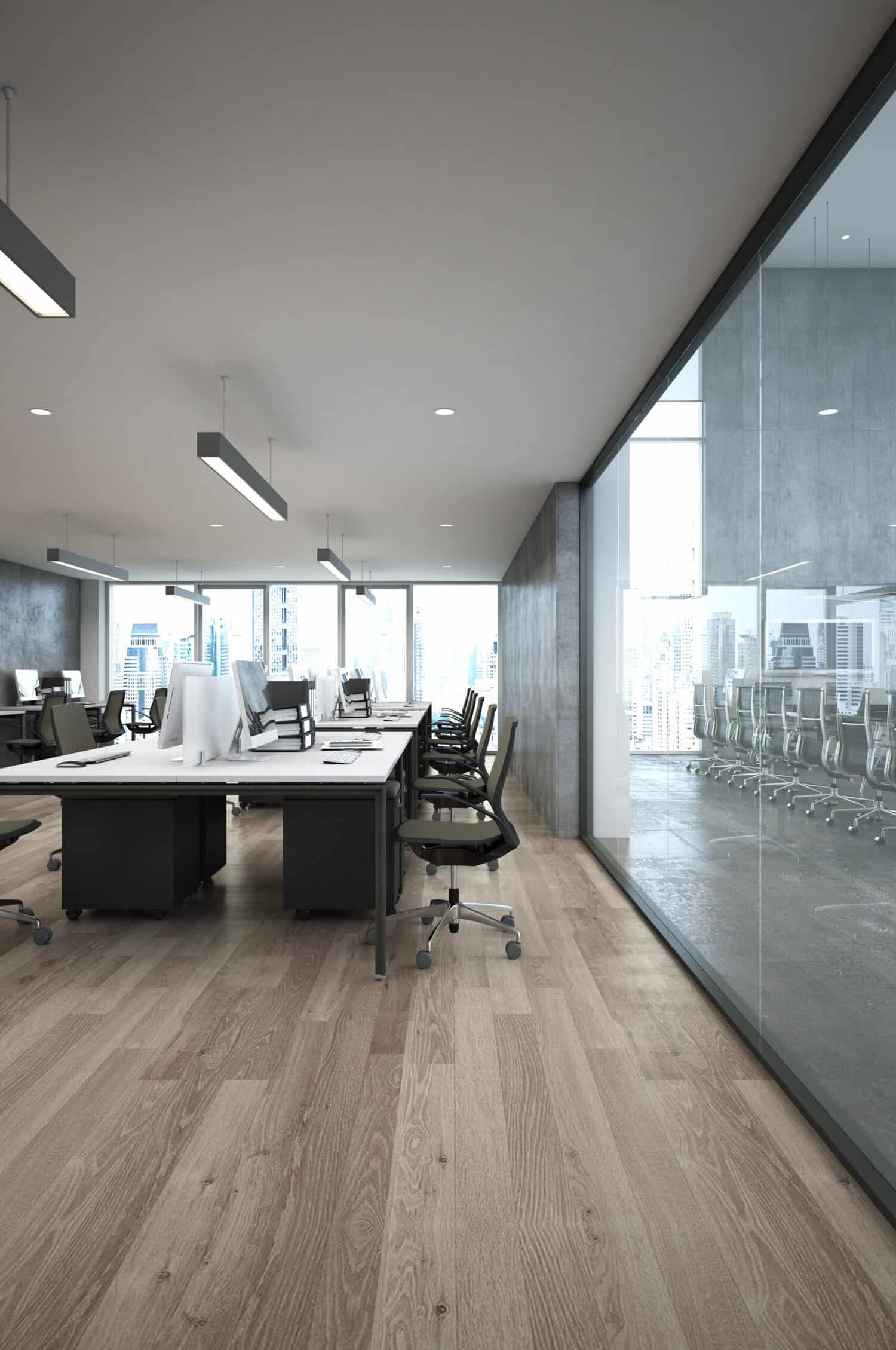 Open space office interior